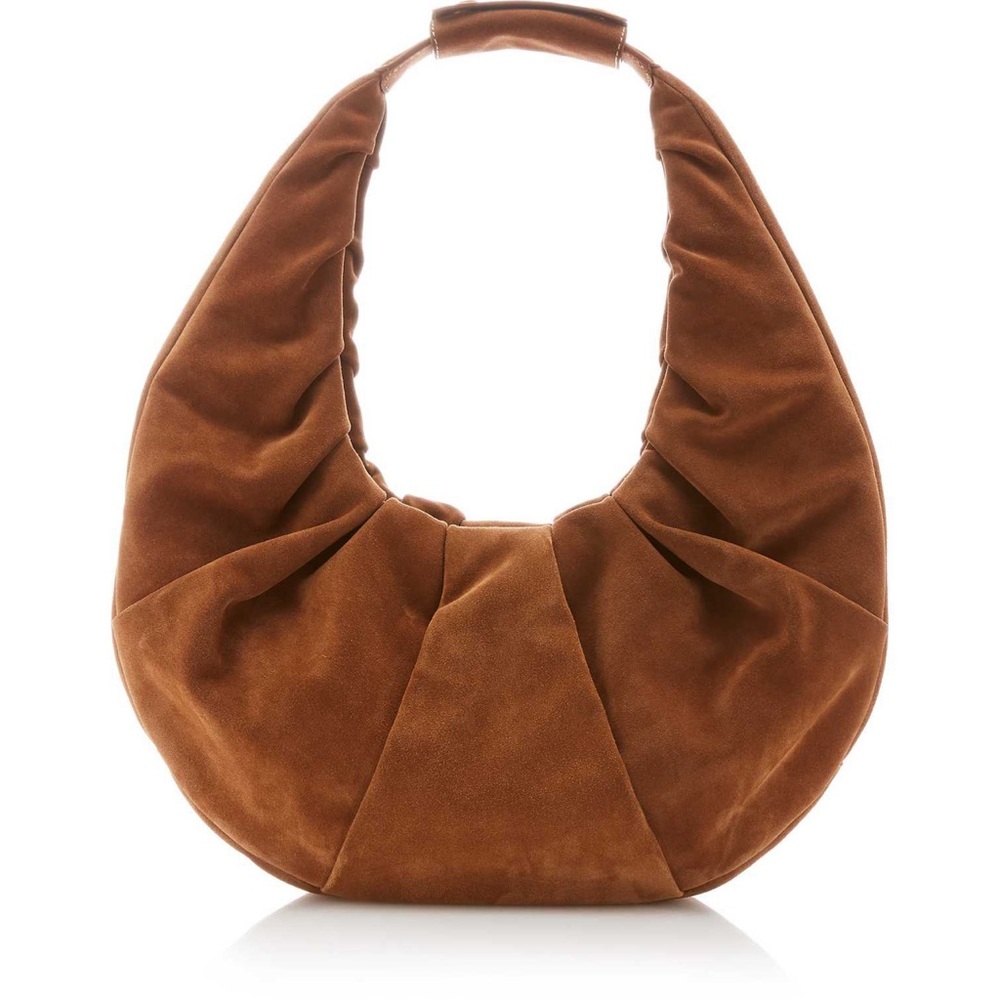 STAUD LARGE SOFT MOON BAG | TAN- NWT